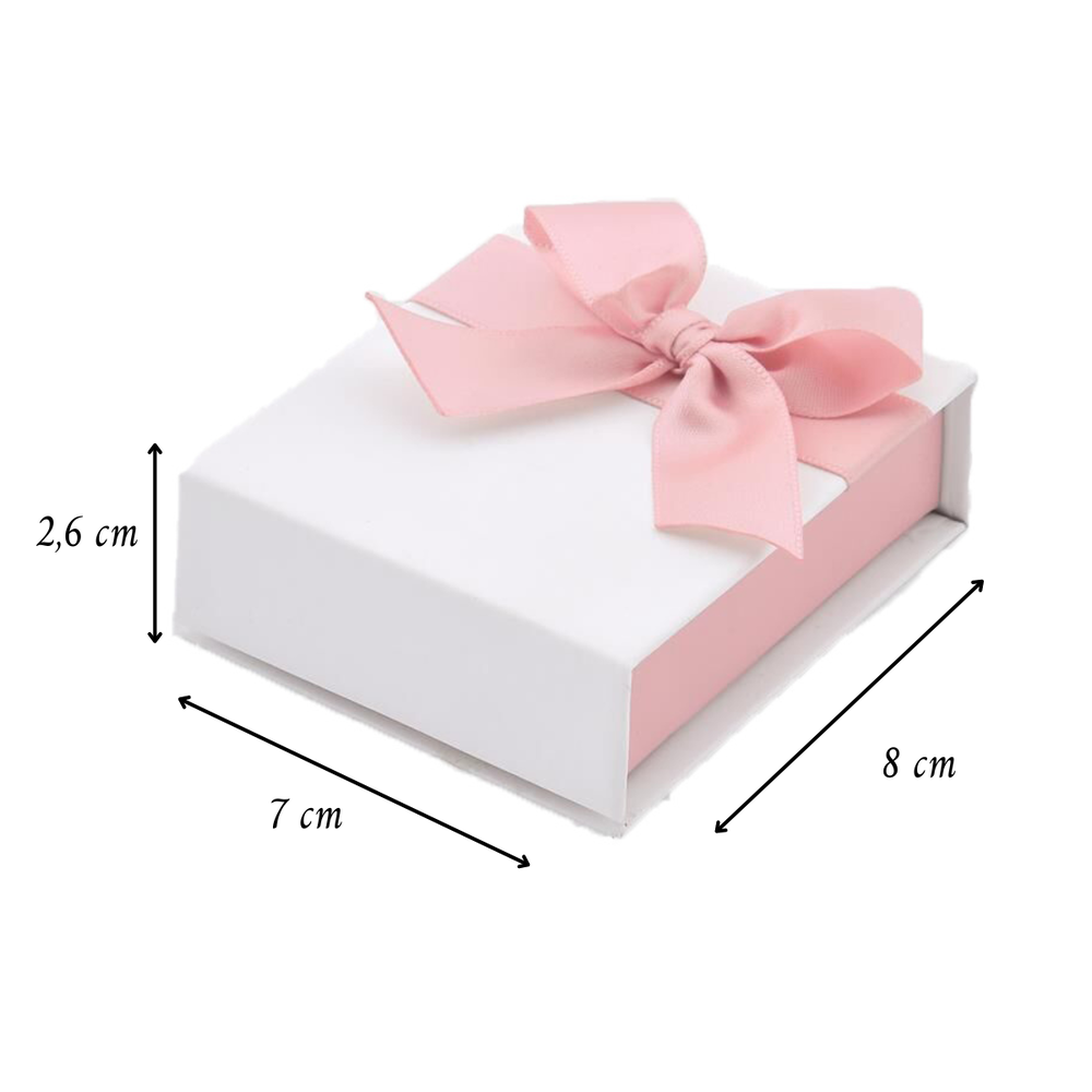 Caixinha para presente em papel e veludo (rosa) - foto 3