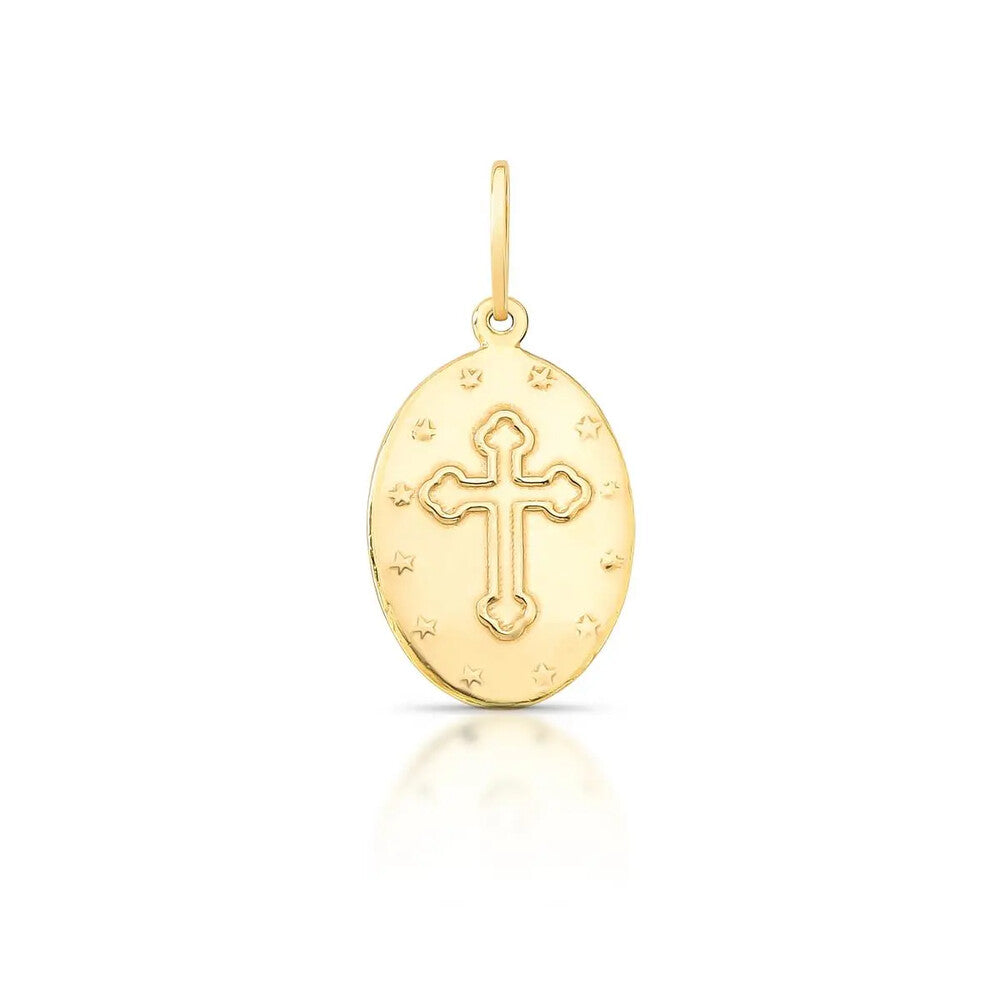Colar medalha São Judas Tadeu prata 925 banho ouro - foto 3