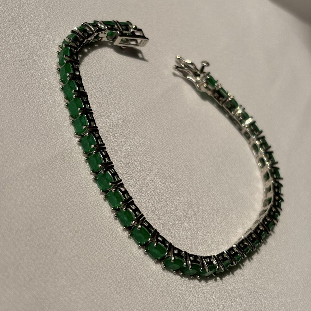 Pulseira riviera esmeralda fusion prata 925 - foto 4