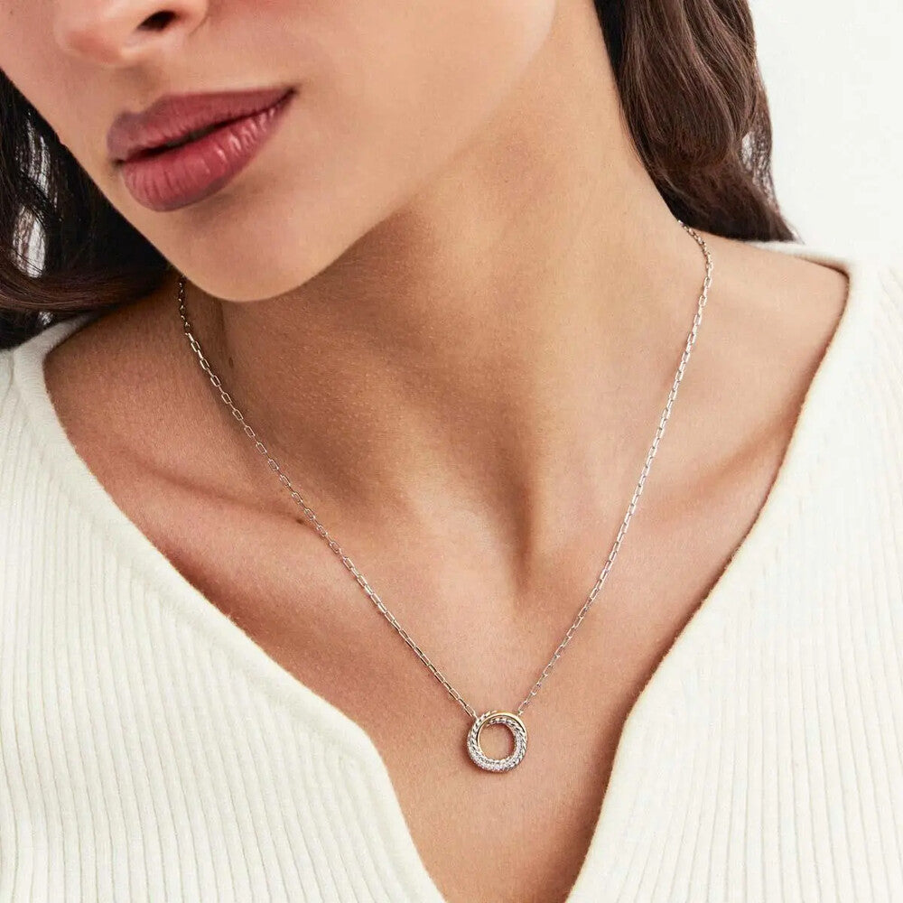 Conjunto Orbit círculo zircônias brancas mix de banhos