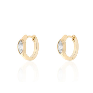 Brinco Jack argola Moissanite prata 925 banho ouro