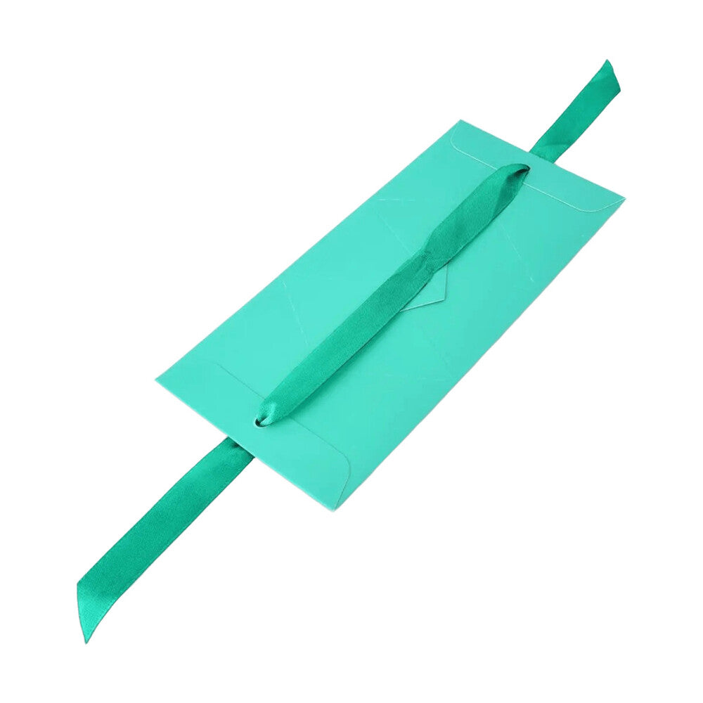 Caixinha triangular dobrável turquesa (2 unid) - foto 2