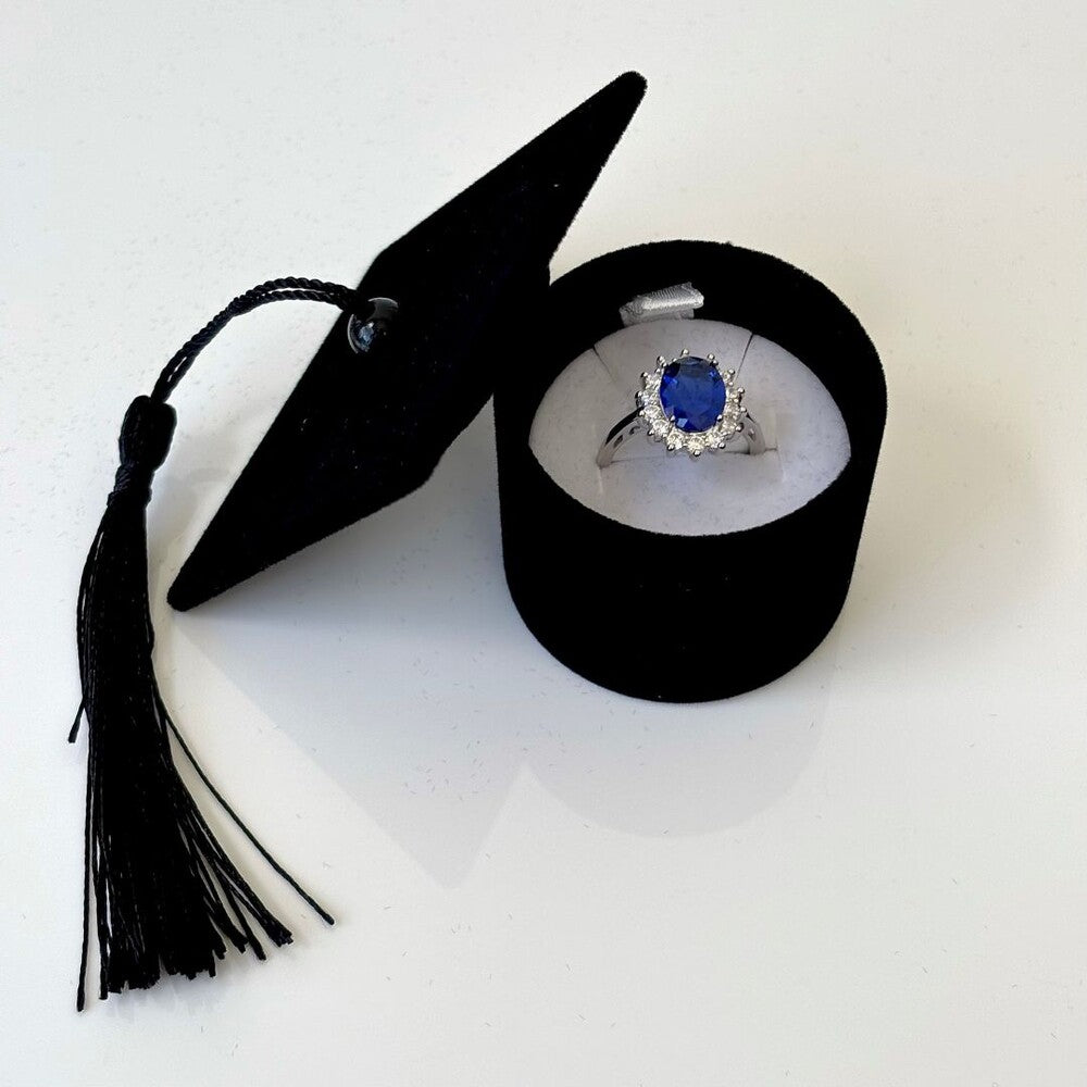 Caixinha para anel chapéu formatura capelo preto - foto 2