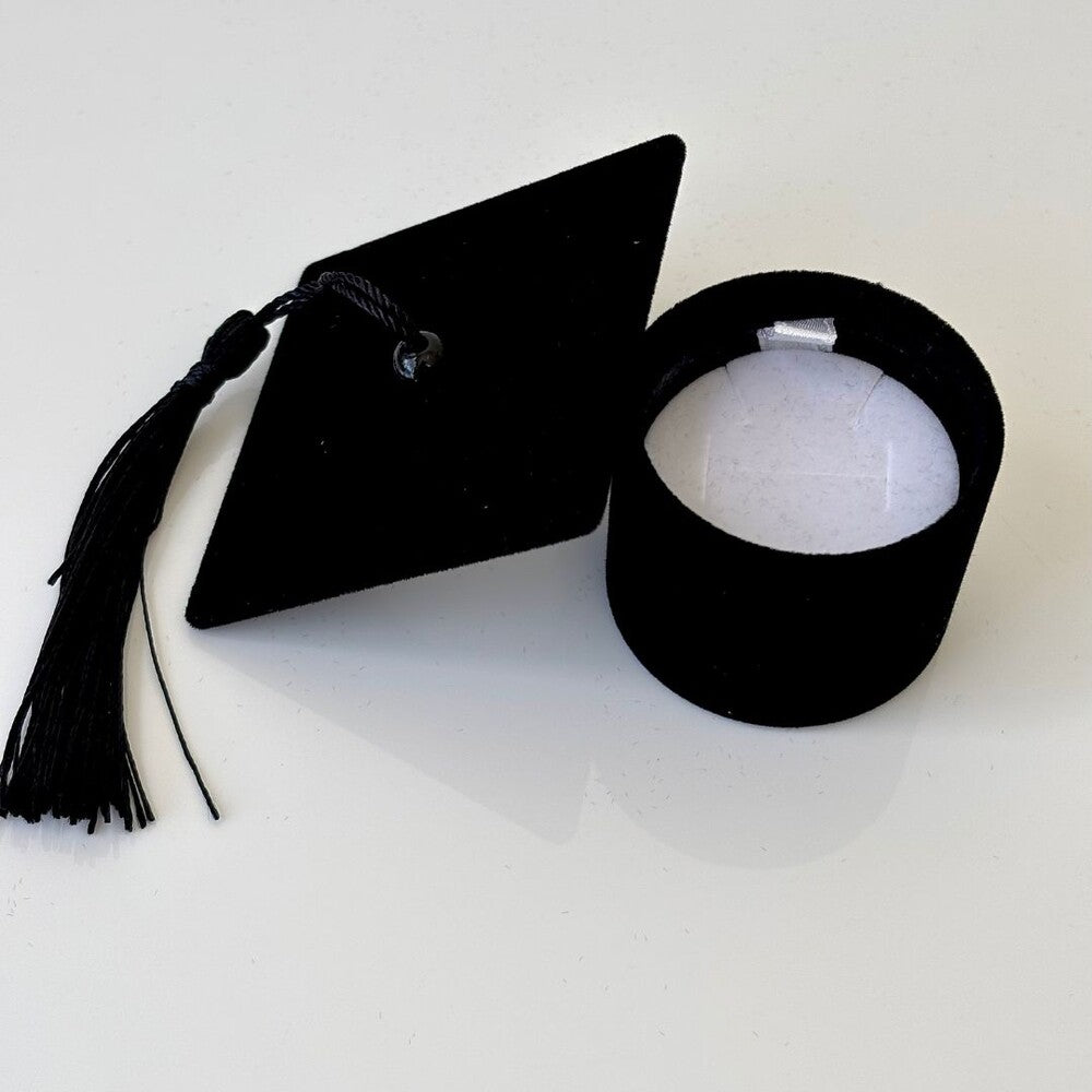 Caixinha para anel chapéu formatura capelo preto - foto 4