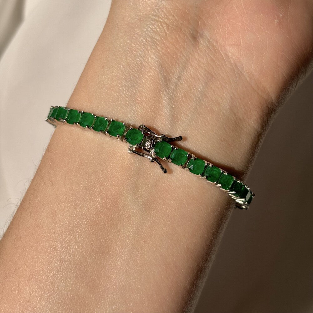 Pulseira riviera esmeralda fusion prata 925 - foto 3