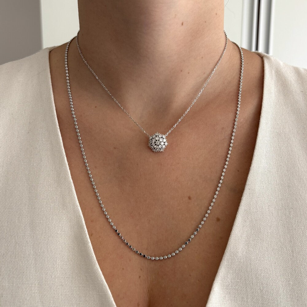 Colar Eloise cravejado Moissanite prata 925 - foto 2