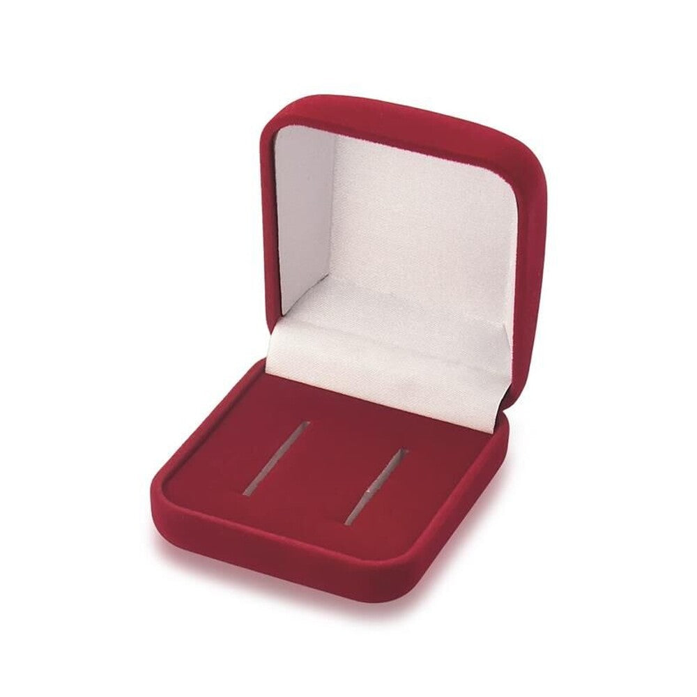 Caixinha para aliança veludo vermelho