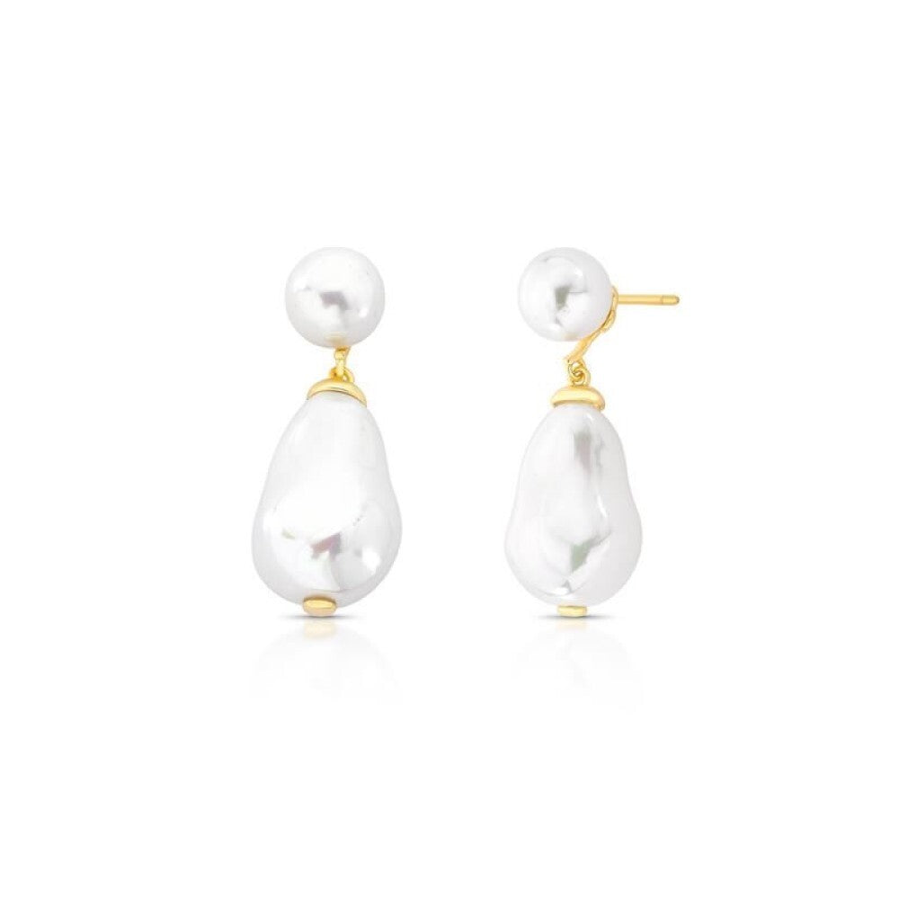 Brinco Lili com pérolas ouro