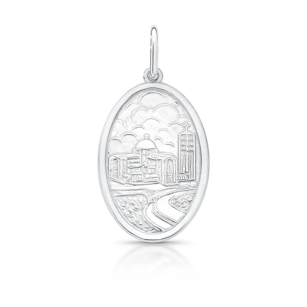 Colar medalha Nossa Senhora Aparecida prata 925 - foto 3
