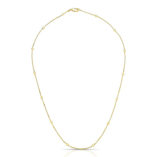 Colar Vicky bolinhas lisas ouro (50cm)