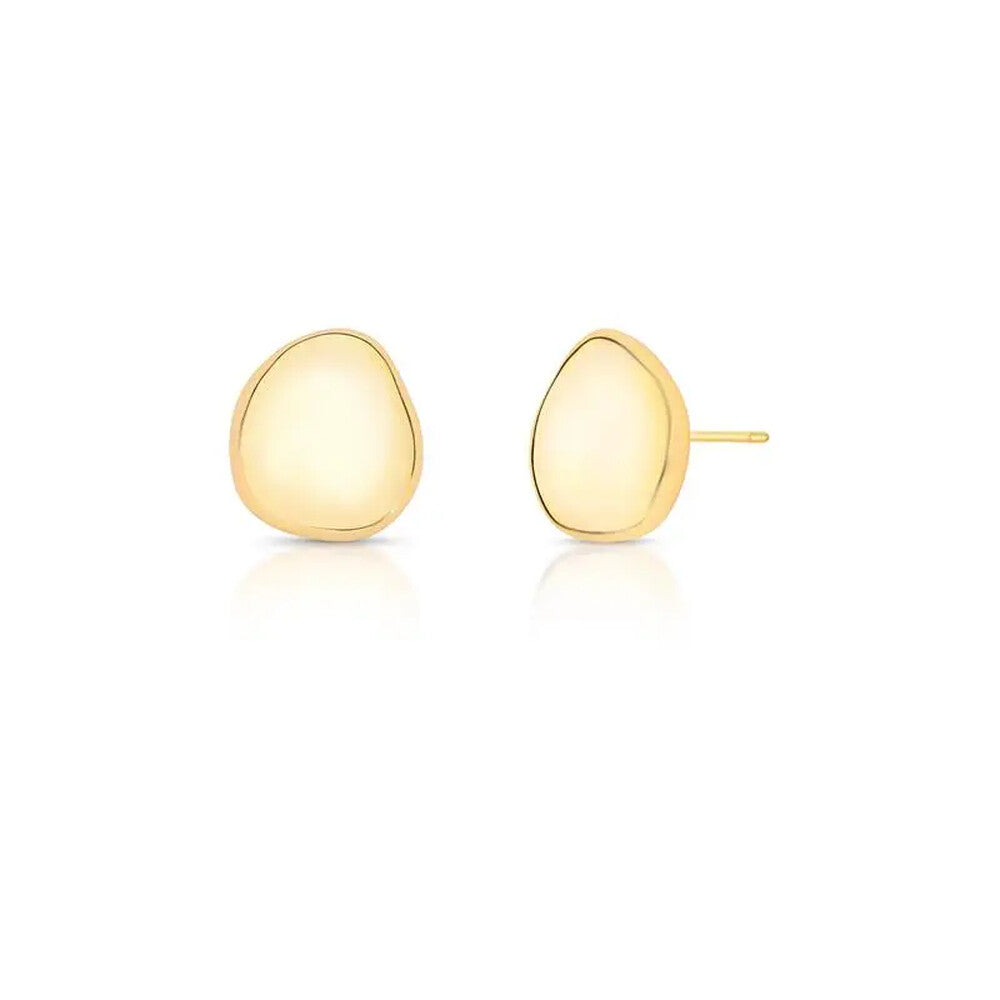 Brinco Vega orgânico liso ouro