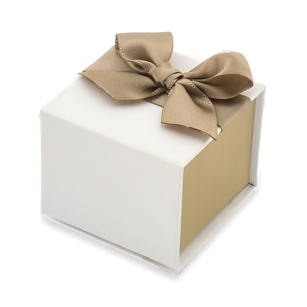 Caixinha de anel para presente em papel e veludo (dourado)