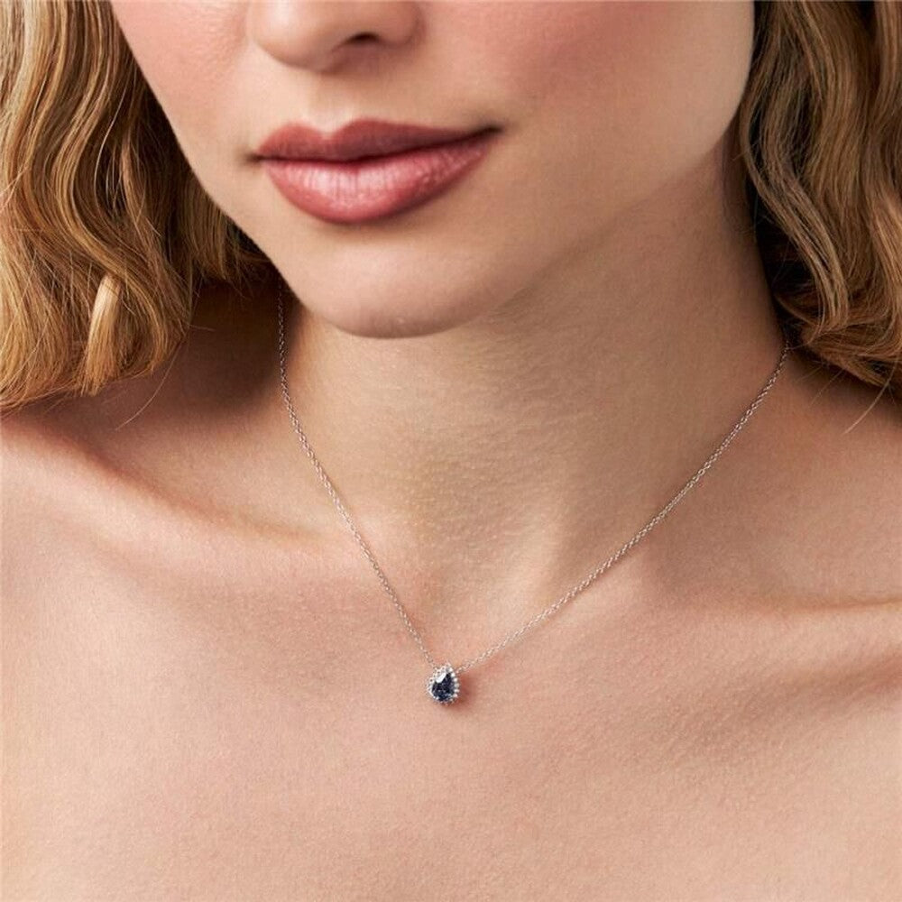 Conjunto Zoey gota zircônia tanzanita prata 925