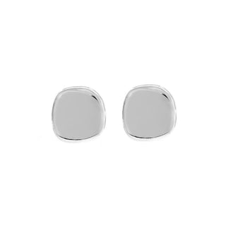 Brinco Jersey P liso ródio branco