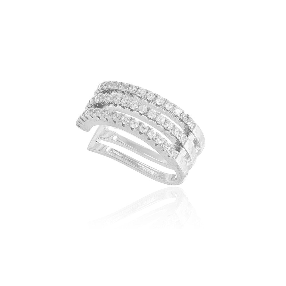 Piercing fake Manu prata 925