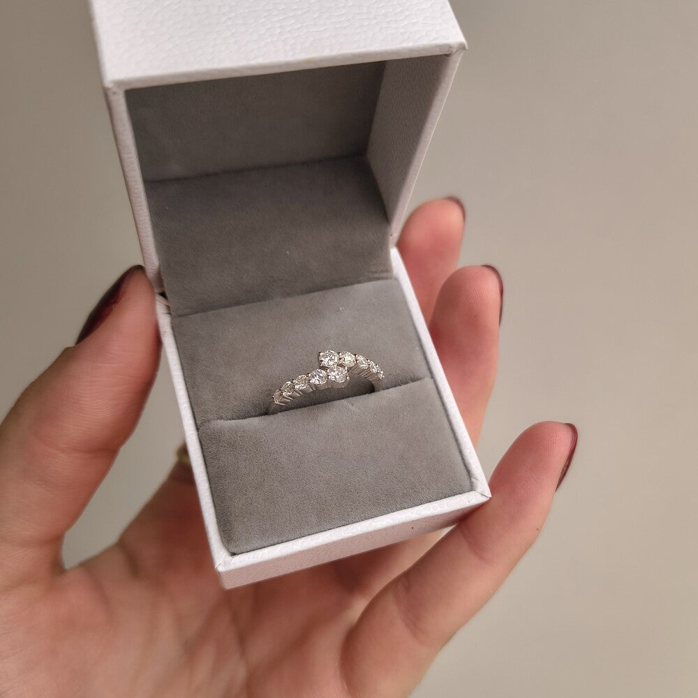 Anel Volt Moissanite prata 925 - foto 3