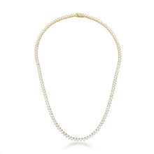 Colar classic riviera zircônias brancas ouro (40cm)