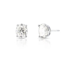 Brinco Cora oval Moissanite 3.0ct prata 925