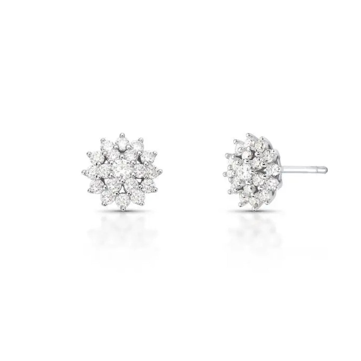 Brinco Micaela cravejado Moissanite prata 925