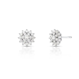Brinco Micaela cravejado Moissanite prata 925
