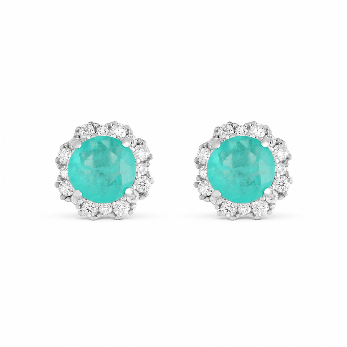 Brinco Rosie Moissanite esmeralda colombiana fusion prata 925