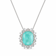 Colar Iconic esmeralda colombiana fusion prata 925
