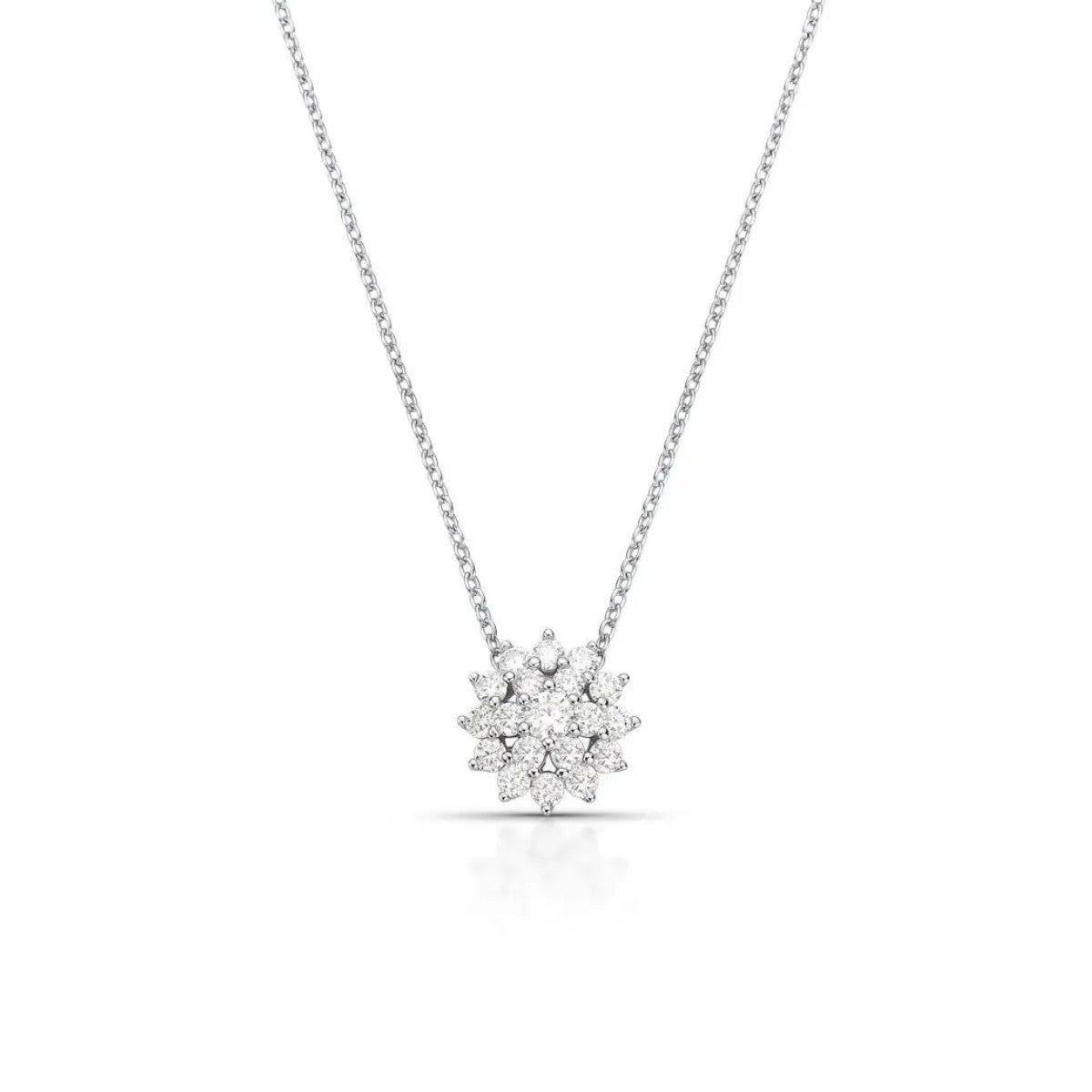 Colar Micaela cravejado Moissanite prata 925