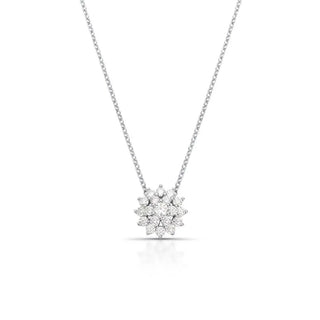 Colar Micaela cravejado Moissanite prata 925