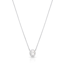 Colar Sirius oval Moissanite prata 925