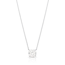 Colar ponto de luz Moissanite prata 925 (10mm)