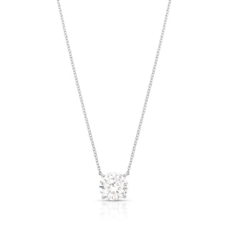 Colar ponto de luz Moissanite prata 925 (10mm)