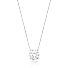 Colar redondo ponto luz Moissanite 12mm prata 925