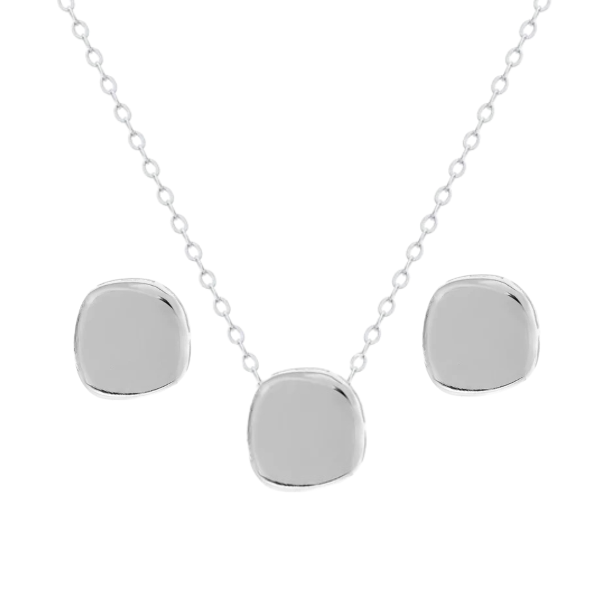 Conjunto Jersey M liso ródio branco