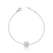 Pulseira Toscana cravejado Moissanite 1.0ct prata 925